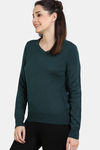 Zivame Comfy Knits Loungewear Top - Atlantic Deep — thumbnail 3